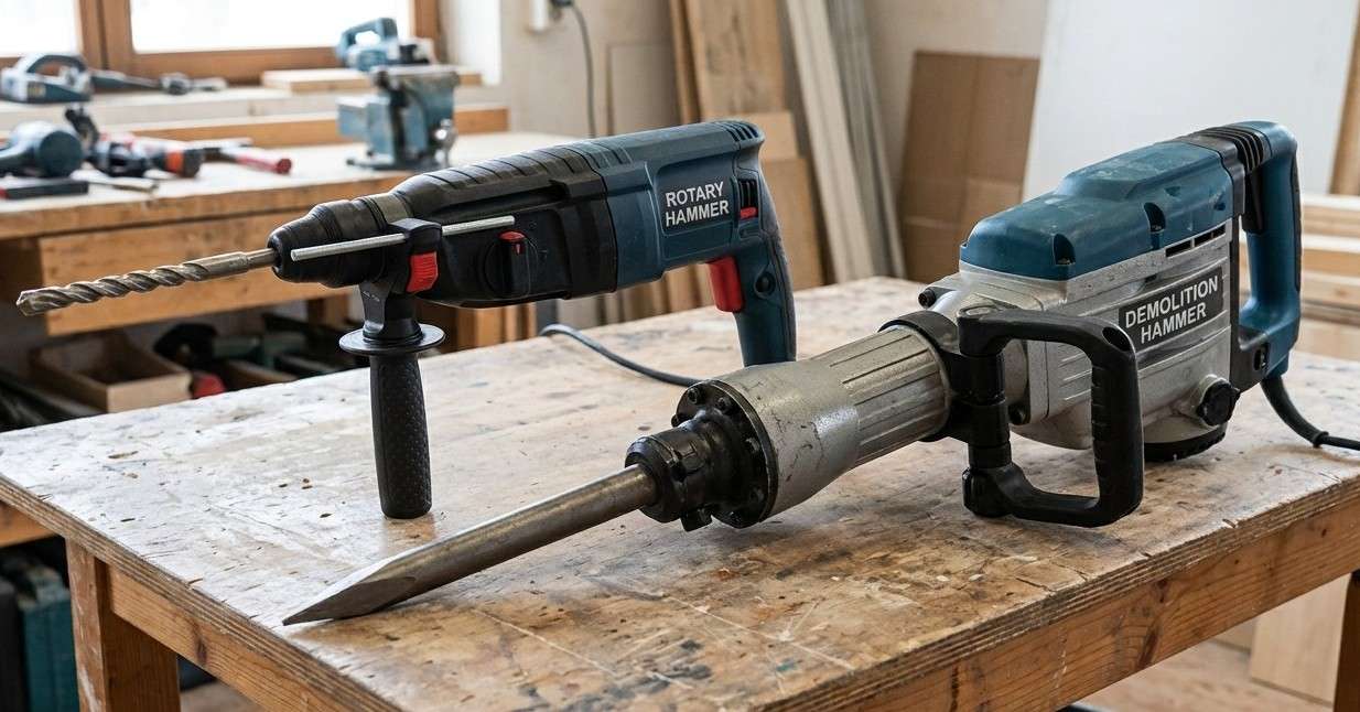Rotary Hammer vs Demolition Hammer: Which Tool to Use